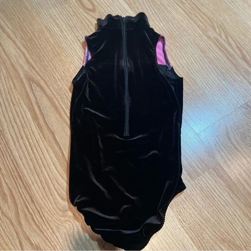 Alexandra velvet dance gymnastics‎ leotard 10